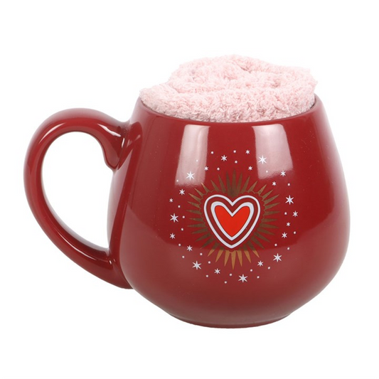 Sacred Heart Mug and Socks Set