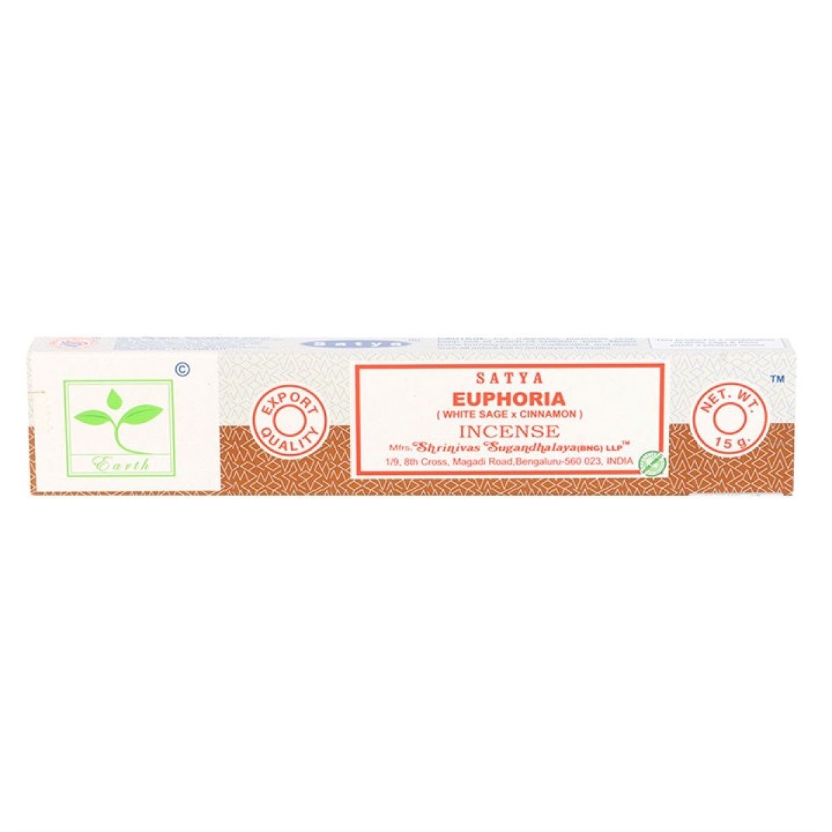 Set of 6 Earth Satya Euphoria Incense (12/50)