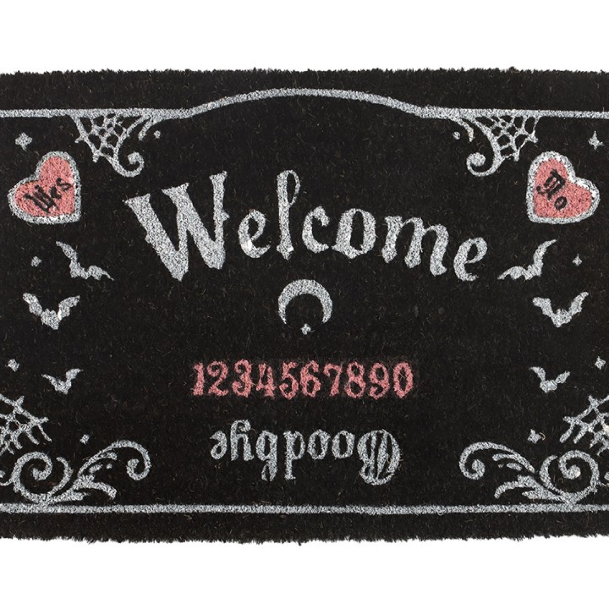 Pink and Black Talking Board Doormat