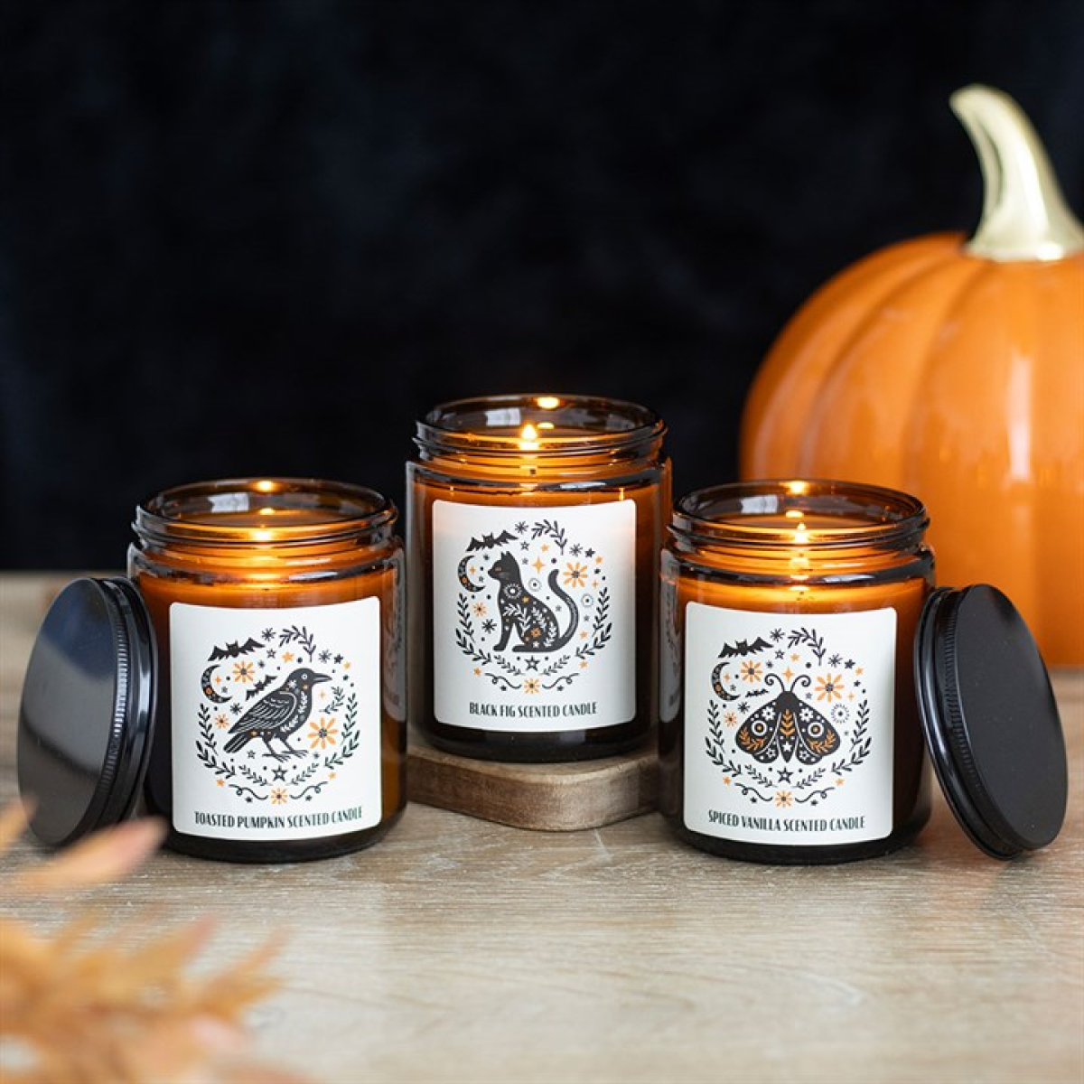 Frightful Folk Cat Black Fig Scented Candle