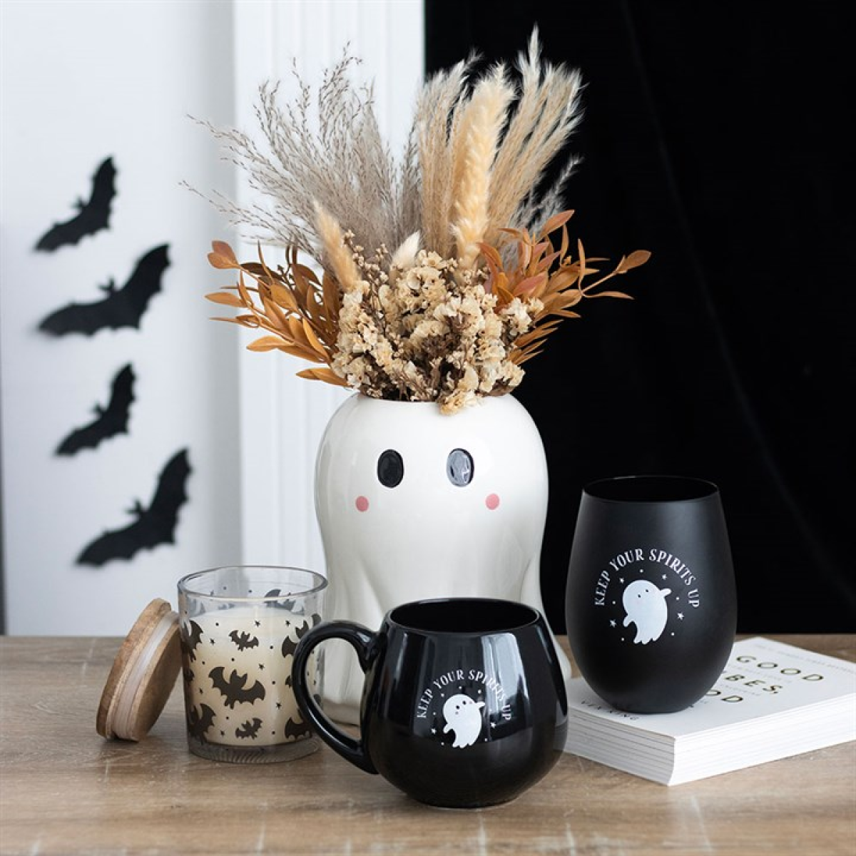Bat Print Mulberry Candle