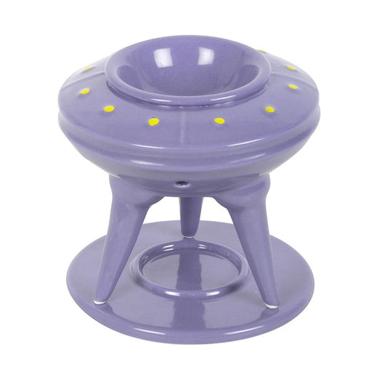 UFO Wax Burner with Lime Alien Wax Melt