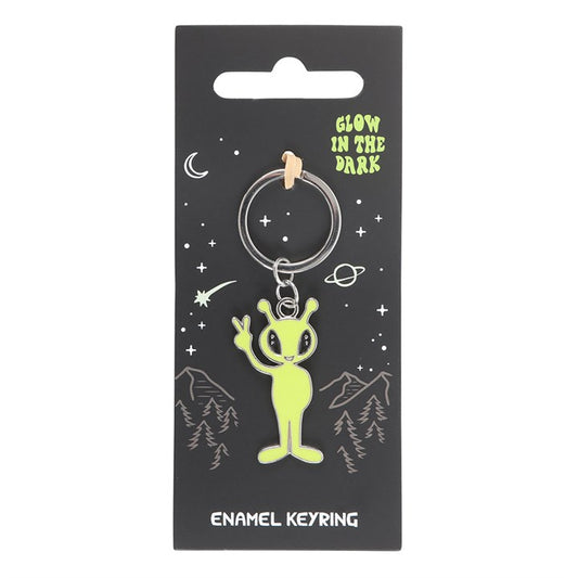 Glow in the Dark Alien Keyring