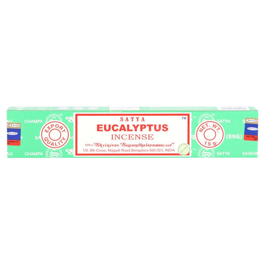 Set of 12 Eucalyptus Incense Sticks by Satya (12/50)