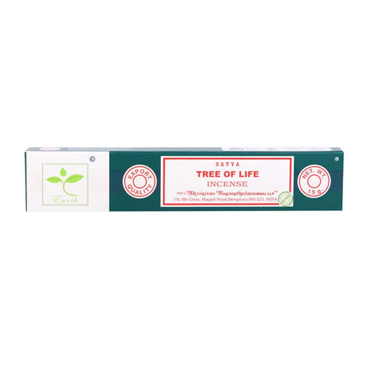 6 Packs of Tree of Life Earth Incense by Satya