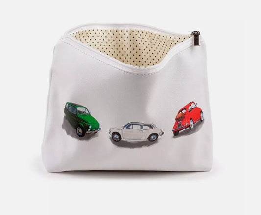 Fiat 500 Large PVC Toiletry Makeup Wash Bag