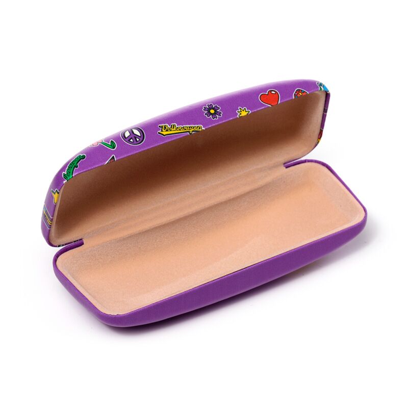 Glasses/Sunglasses Case Volkswagen VW T1 Camper Bus Retro - Purple