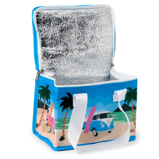 RPET Cool Bag Lunch Bag Volkswagen VW T1 Camper Bus Waves Are Calling