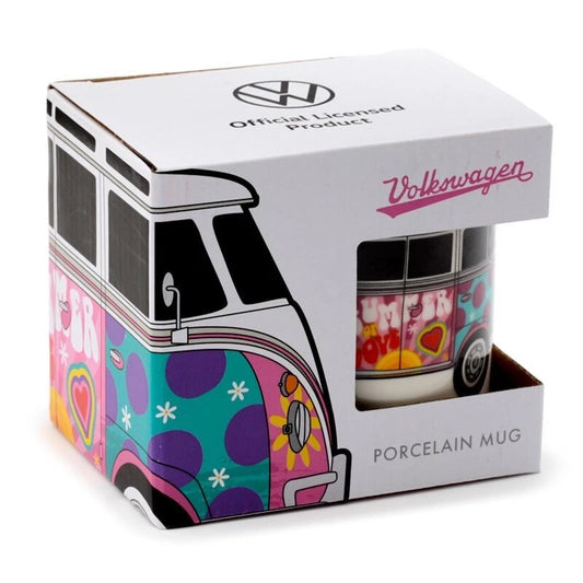 Volkswagen VW T1 Camper Bus Summer Porcelain Mug