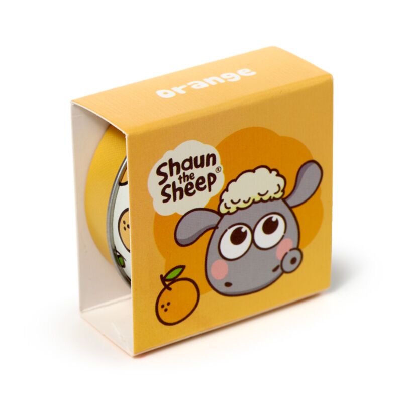 Kawaii Cute Shaun the Sheep Lip Balm in a Tin - Orange