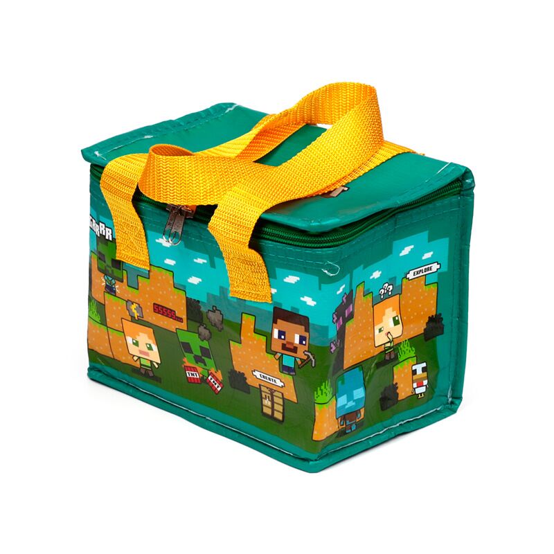 RPET Cool Bag Lunch Bag Minecraft Chibi Steve & Alex