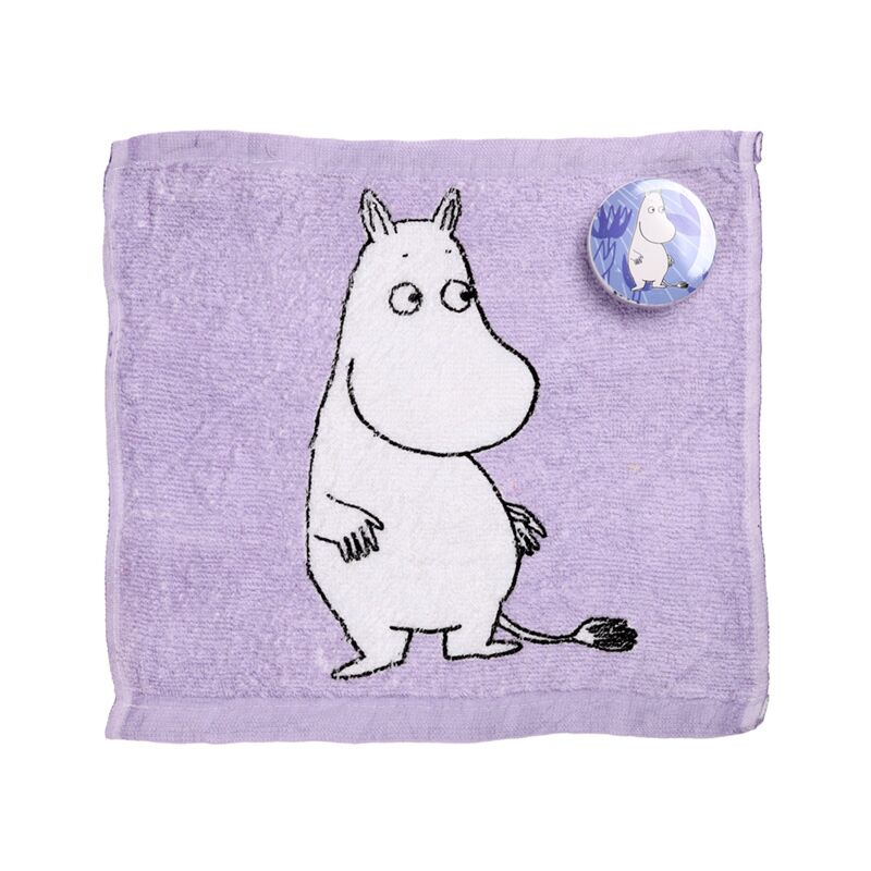 Moomin Tammi Compressed Travel Face Cloth - Lilac