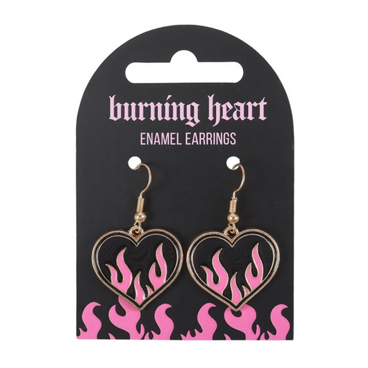 Burning Heart Earrings
