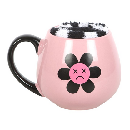 Sad Flower Mug and Socks Set