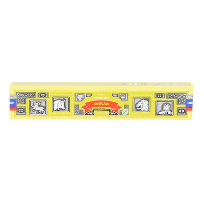 Set of 12 Satya Superhit Omkar Incense 15g (12/50)