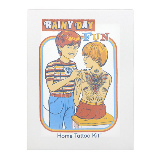 19x25cm Rainy Day Fun Canvas Plaque by Steven Rhodes