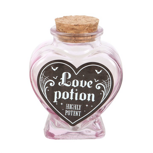 Love Potion Decorative Glass Heart Potion Bottle