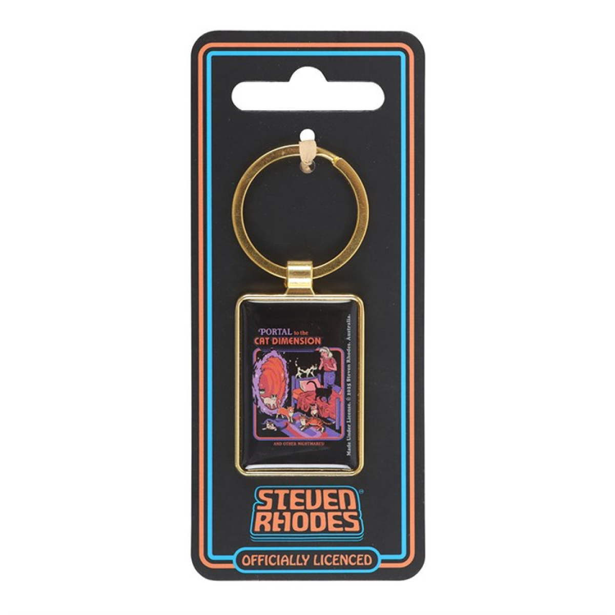 The Cat Dimension Keyring by Steven Rhodes