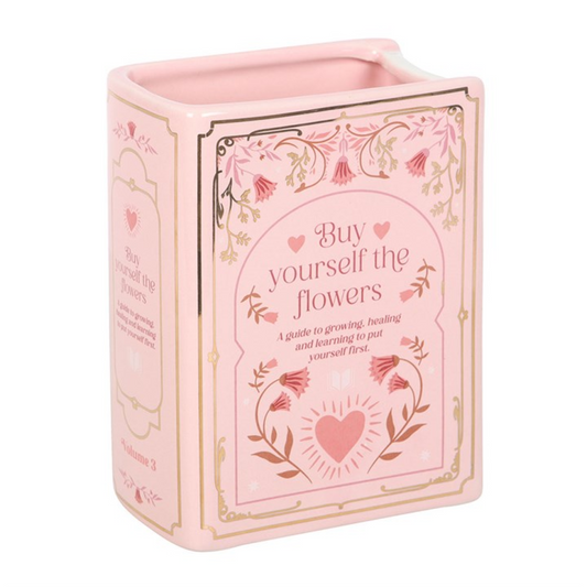 Pink Book Shaped Vase