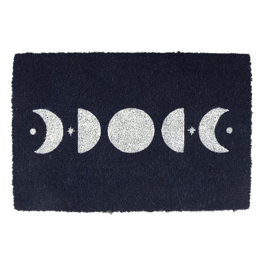 Dark Blue Moon Phase Doormat