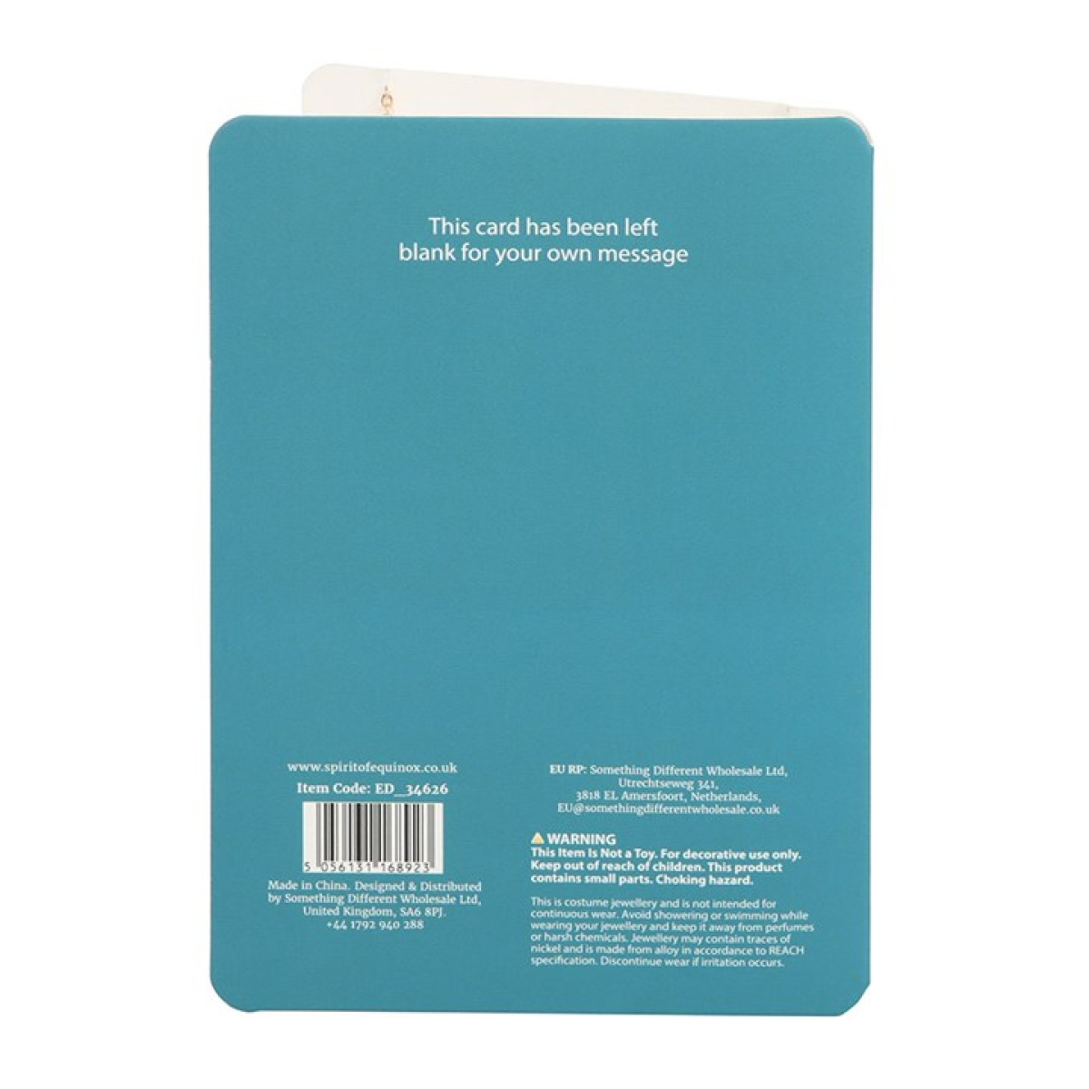 All Seeing Eye Necklace on Greeting Card