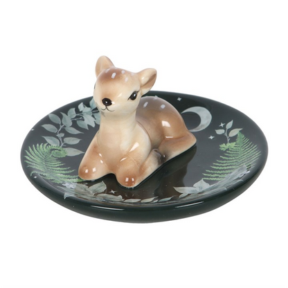 Green Fawn Trinket Dish