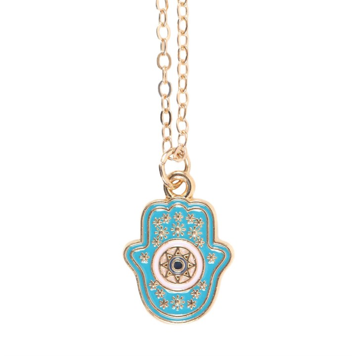 Hand of Hamsa Necklace on Greeting Card