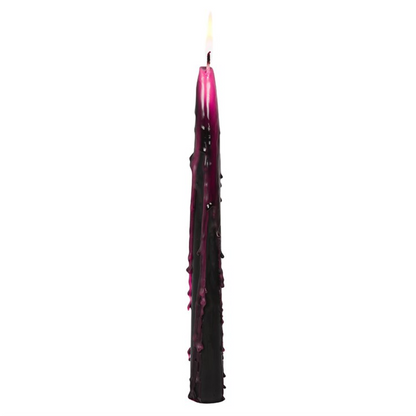 Set of 4 Pink Vampire Tears Taper Candles