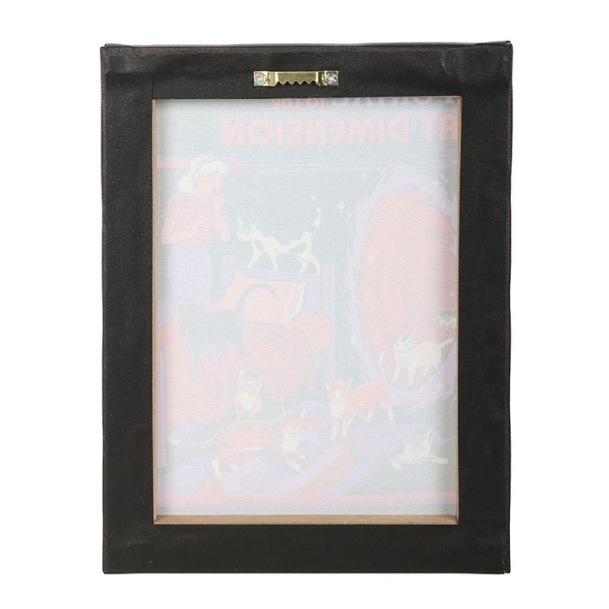 19x25cm The Cat Dimension Canvas Plaque by Steven Rhodes