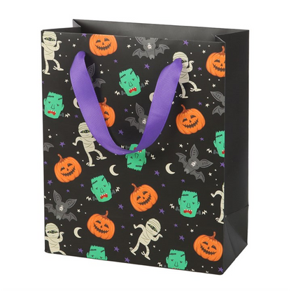 23cm Medium Monster Mash Print Gift Bag