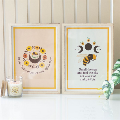 Bee Radiant Bee Framed Wall Art Print
