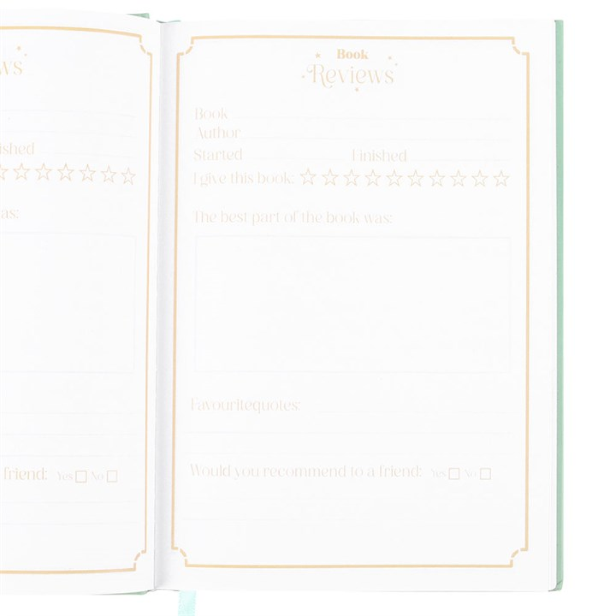 My Reading Journal A5 Notebook