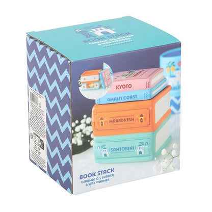 Travel Book Stack Oil Burner and Wax Warmer