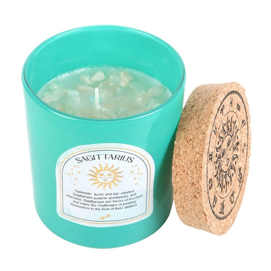 Sagittarius Ylang Ylang & Amber Gemstone Zodiac Candle