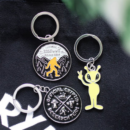 Cryptid Research Team Keyring