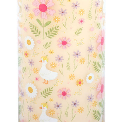 Daisy &  Duck Print Vanilla Tube Candle
