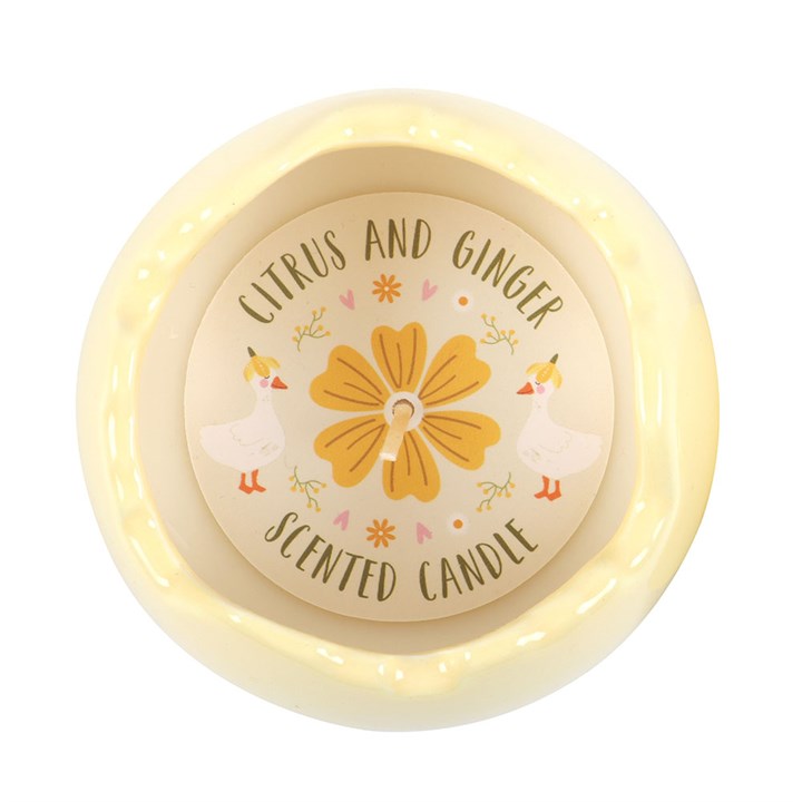 Citrus & Ginger Egg Shaped Candle