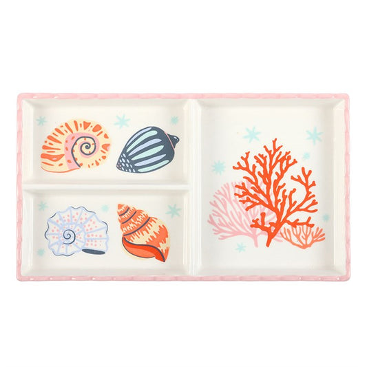 Pastel Shell and Coral Trinket Tray