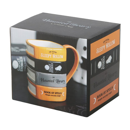 The Haunted Library Book Stack Mug