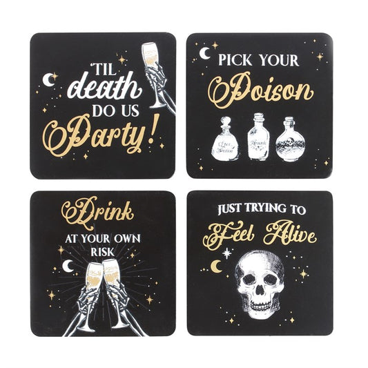 Til Death Do Us Party Set Of 4 Coasters