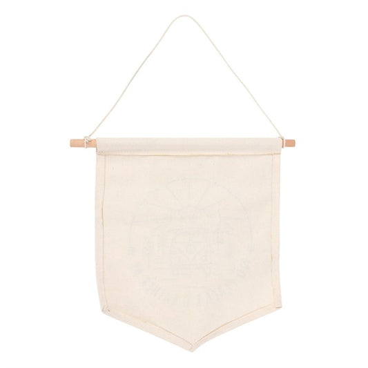 Happy Camper Hanging Fabric Flag