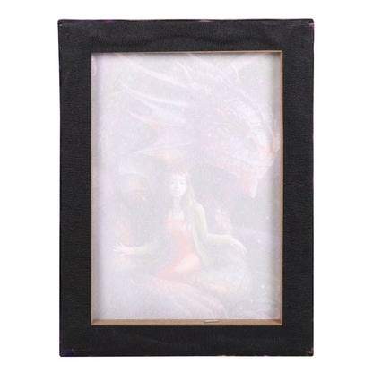 19x25cm Spirit Dragon Canvas Plaque by Anne Stokes