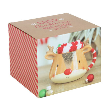 Reindeer Mug and Socks Set