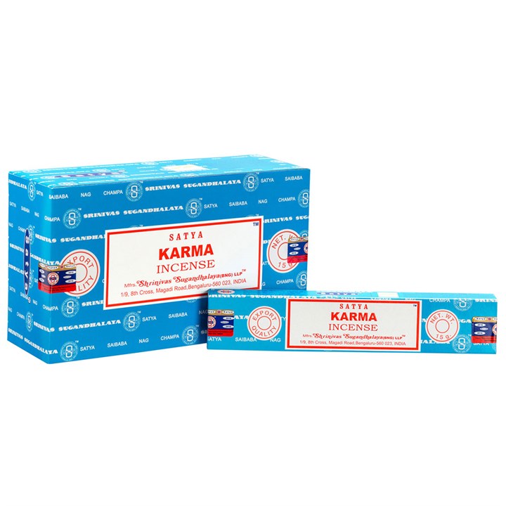 Set of 12 Karma Incense Sticks by Satya (12/50)