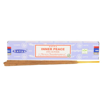 Set of 12 Inner Peace Incense Sticks by Satya (12/50)
