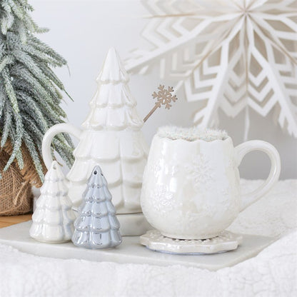 Iridescent Fir Tree Salt and Pepper Shakers