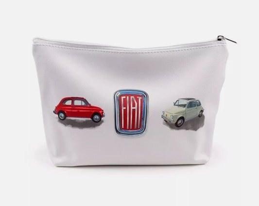 Fiat 500 Large PVC Toiletry Makeup Wash Bag