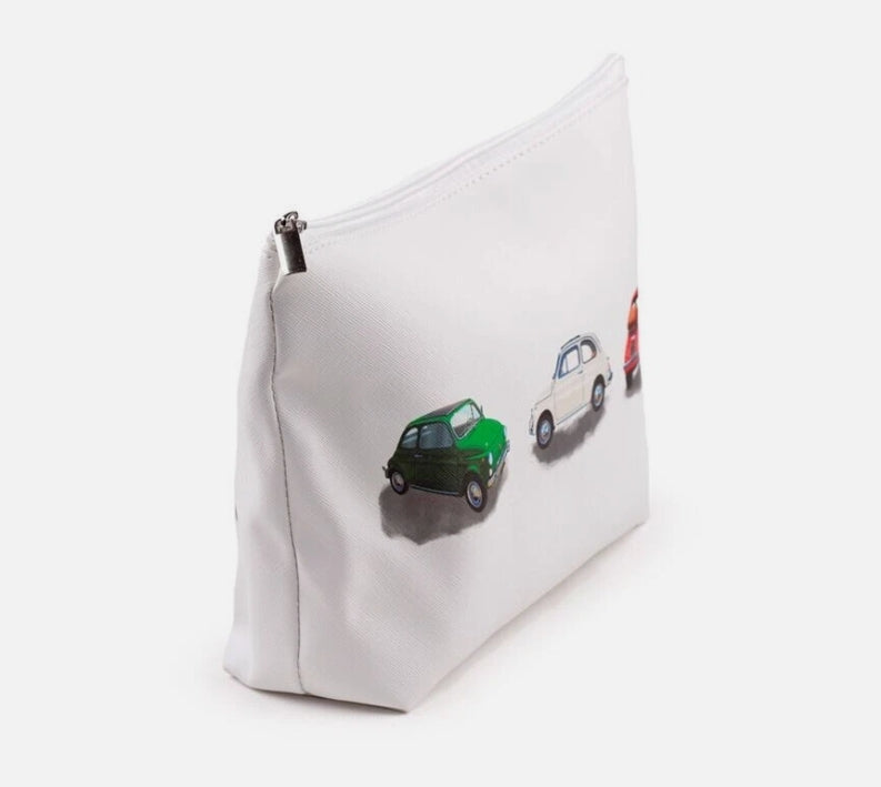 Fiat 500 Large PVC Toiletry Makeup Wash Bag