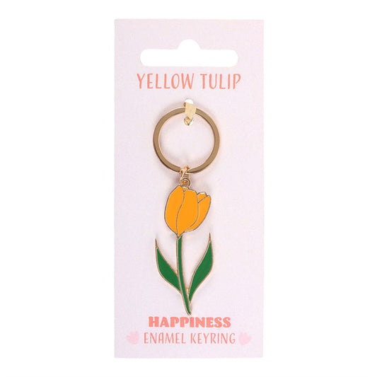Yellow Tulip Keyring