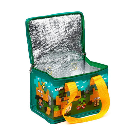 RPET Cool Bag Lunch Bag Minecraft Chibi Steve & Alex